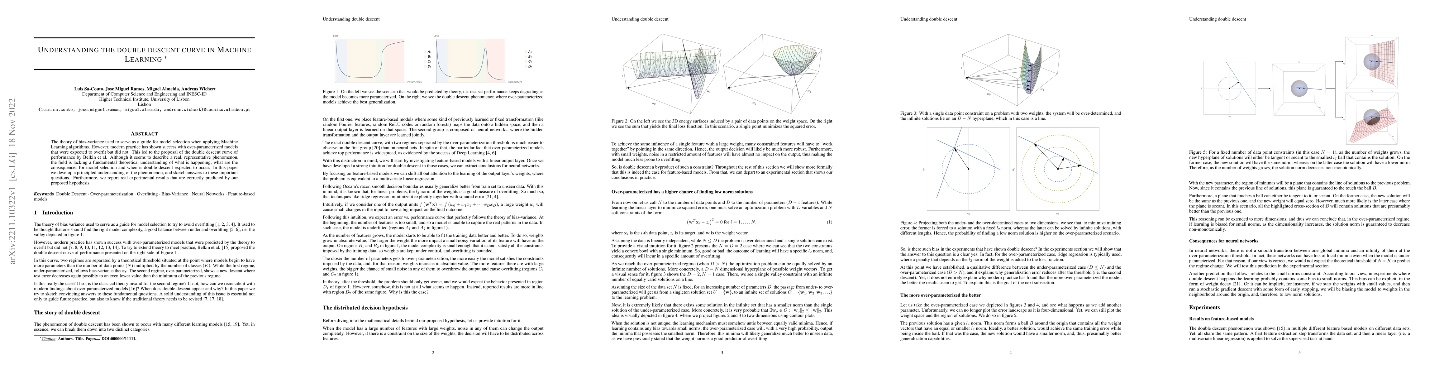 Thumbnail for Understanding the double descent curve in Machine Learning
