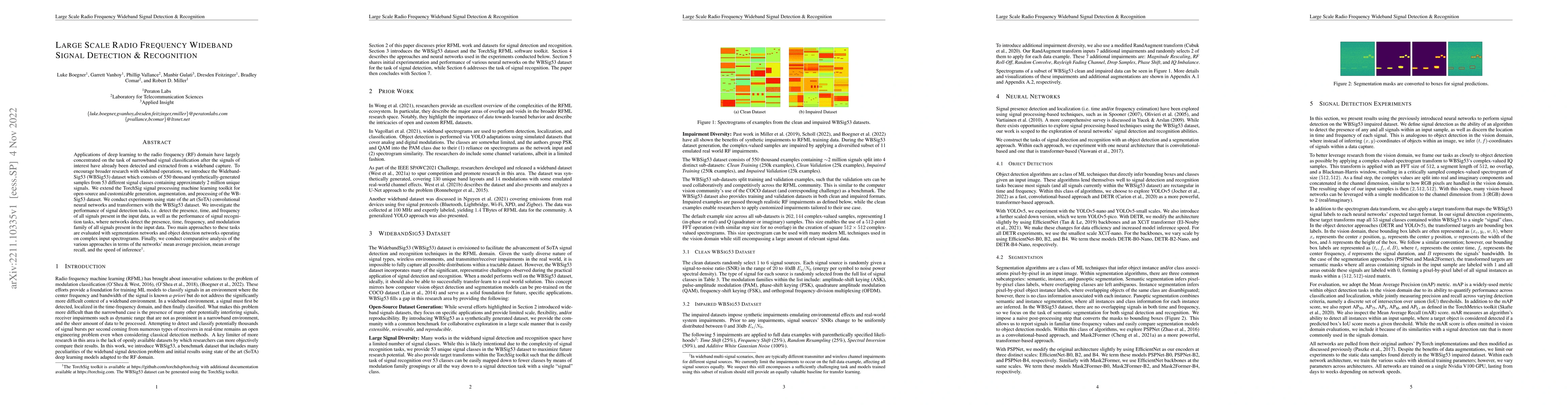 Thumbnail for Large Scale Radio Frequency Wideband Signal Detection & Recognition