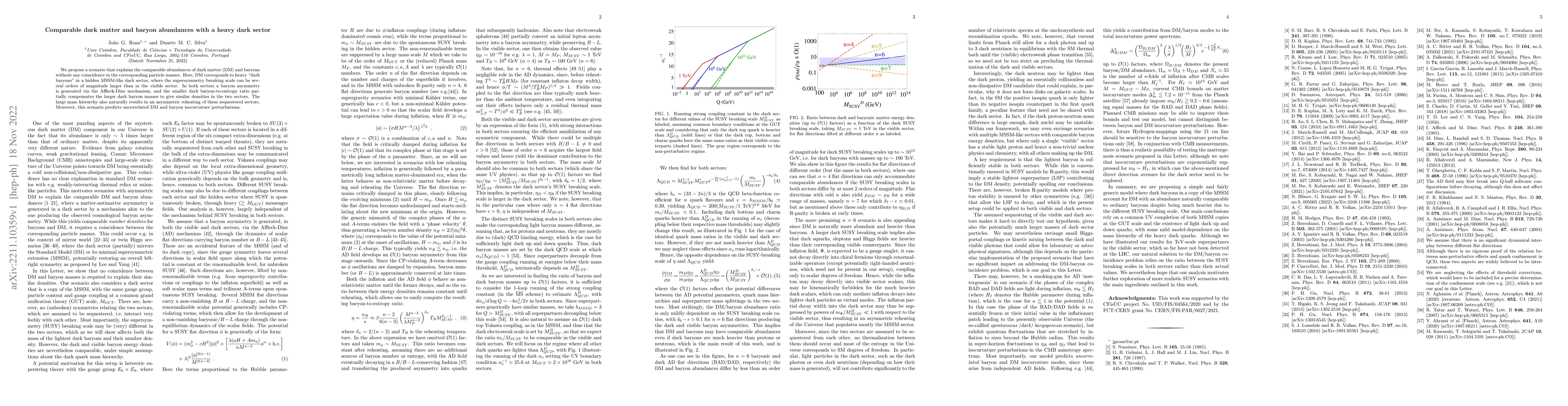 Thumbnail for Comparable dark matter and baryon abundances with a heavy dark sector