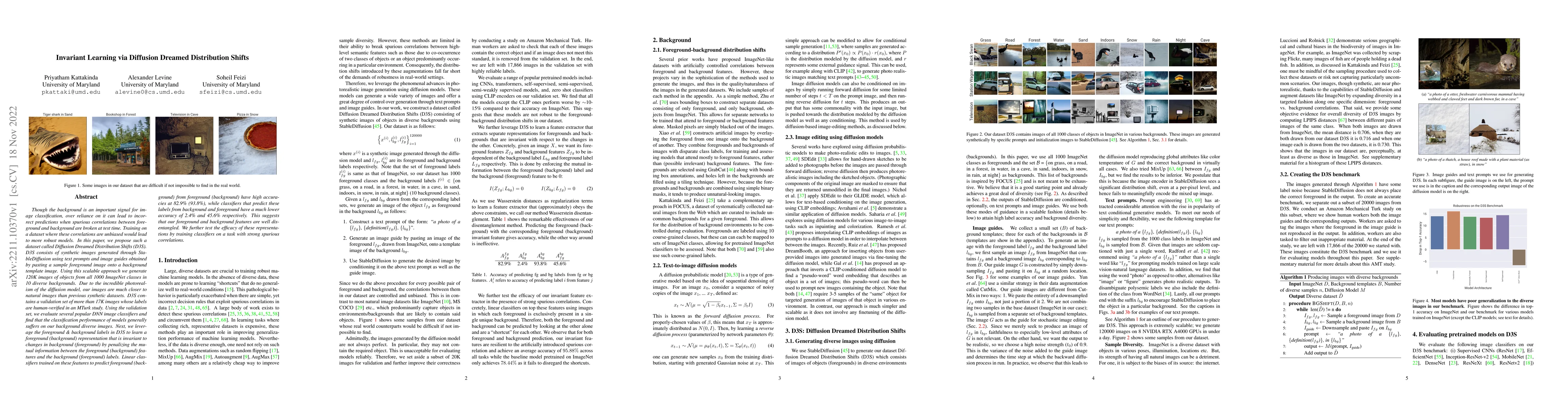 Thumbnail for Invariant Learning via Diffusion Dreamed Distribution Shifts