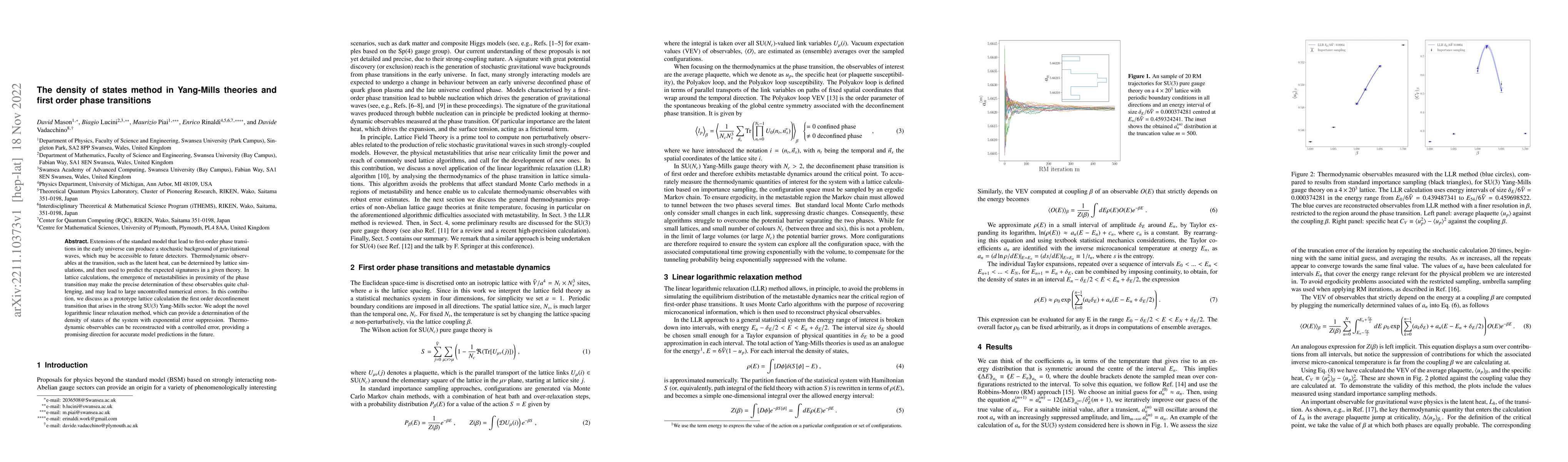 Thumbnail for The density of states method in Yang-Mills theories and first order
  phase transitions