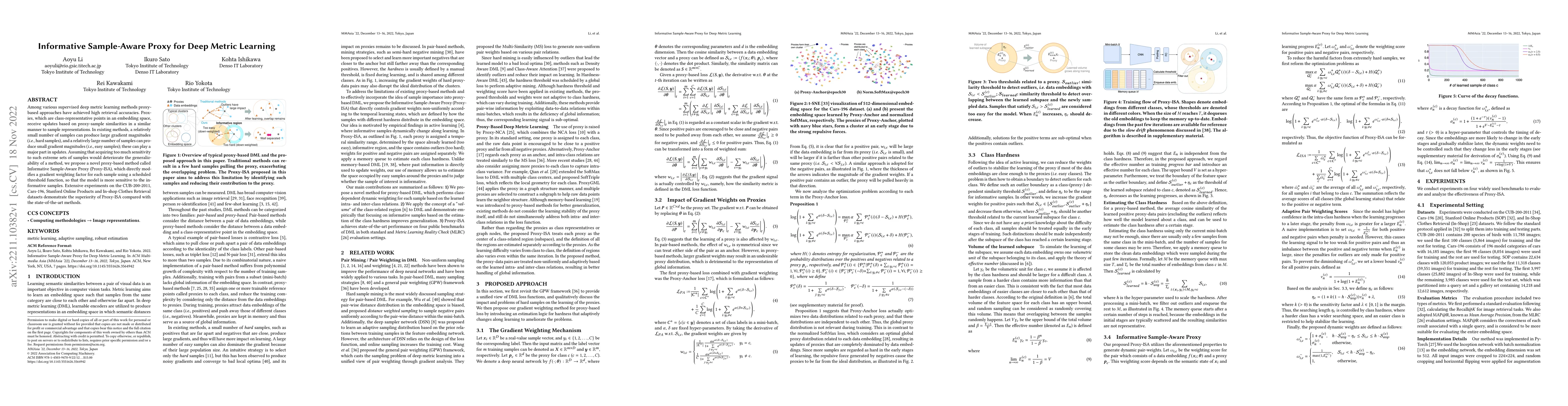 Thumbnail for Informative Sample-Aware Proxy for Deep Metric Learning
