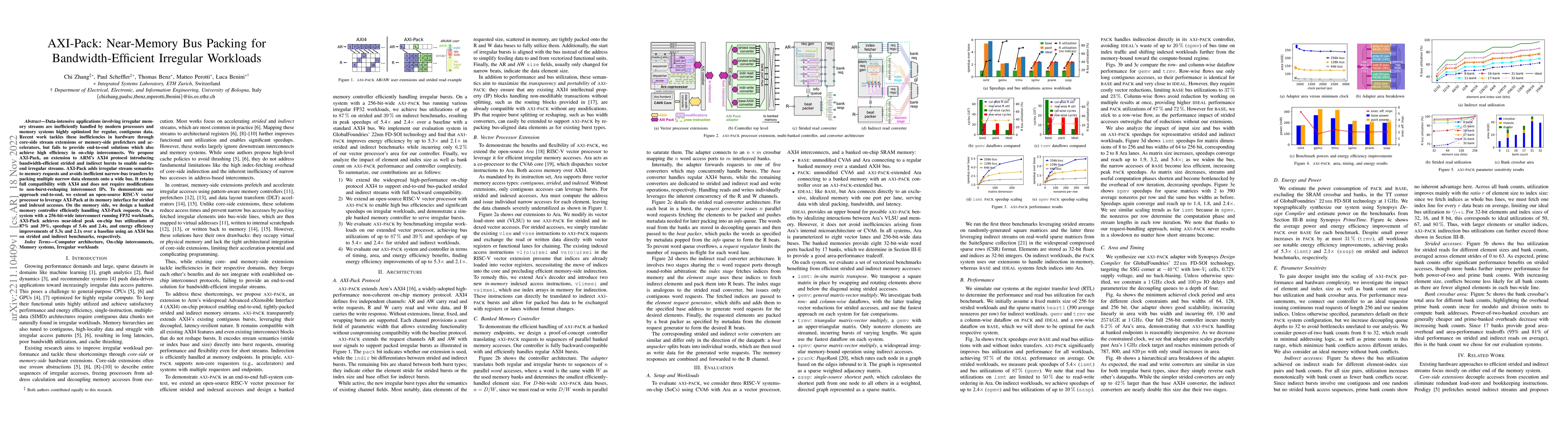 Thumbnail for AXI-Pack: Near-Memory Bus Packing for Bandwidth-Efficient Irregular
  Workloads