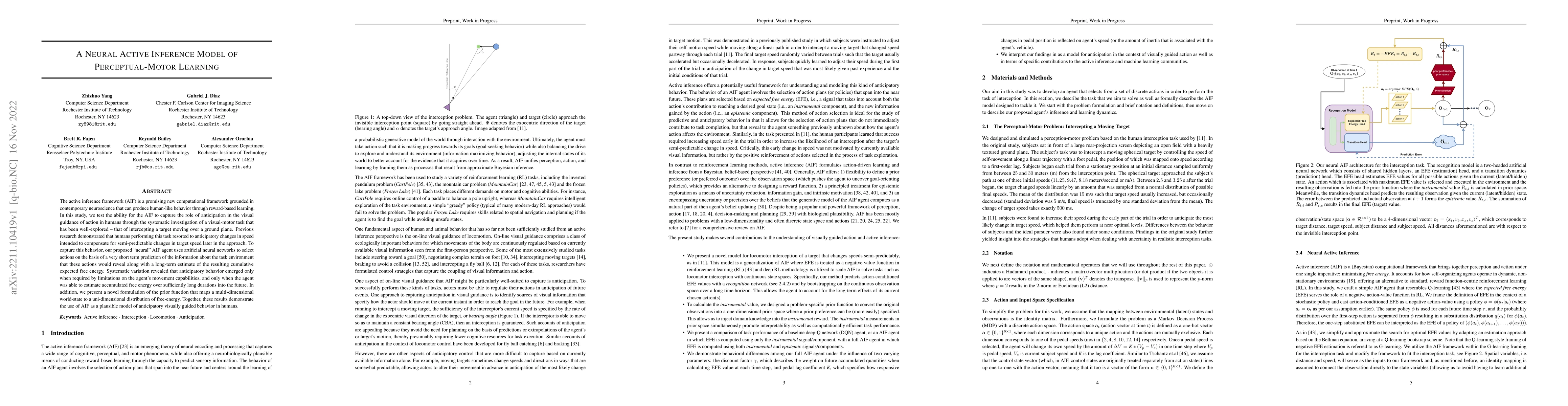 Thumbnail for A Neural Active Inference Model of Perceptual-Motor Learning