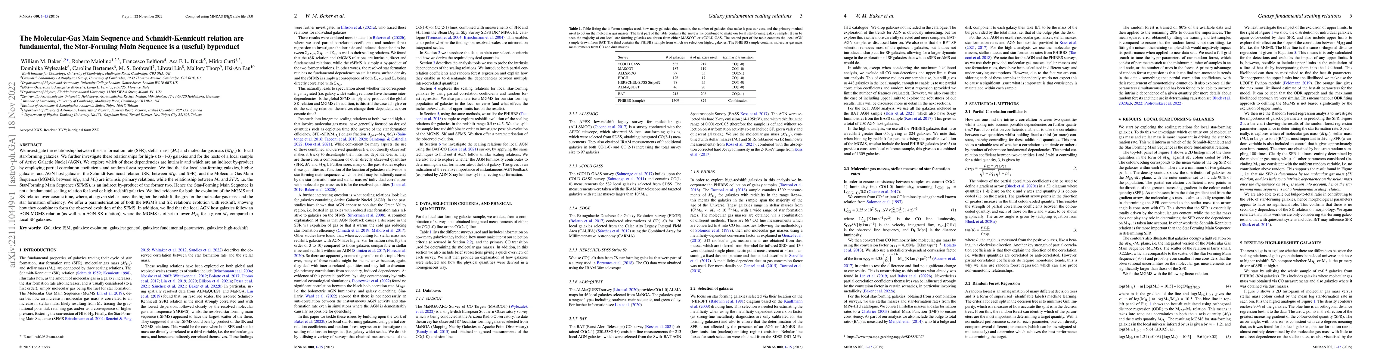 Thumbnail for The Molecular-Gas Main Sequence and Schmidt-Kennicutt relation are
  fundamental, the Star-Forming Main Sequence is a (useful) byproduct