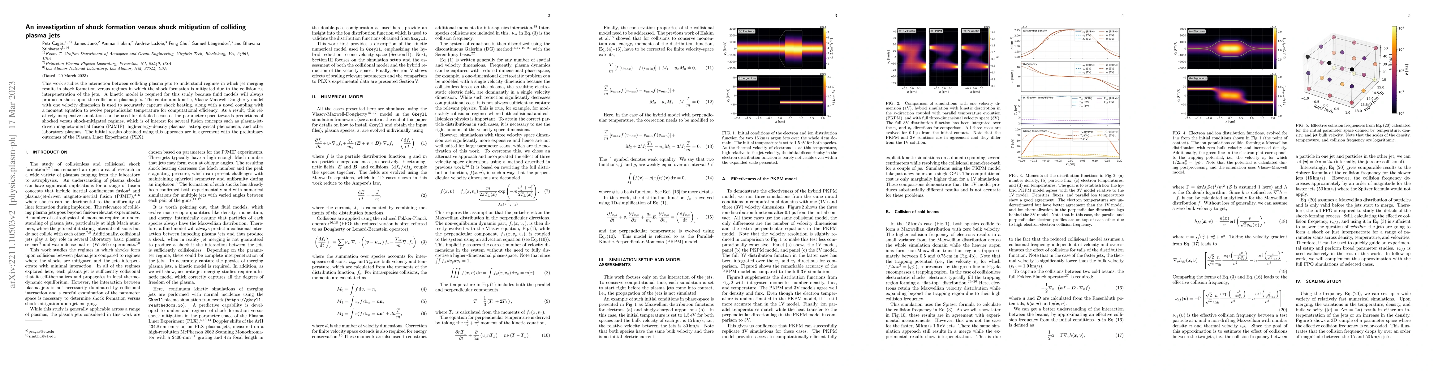 Thumbnail for An investigation of shock formation versus shock mitigation of colliding
  plasma jets
