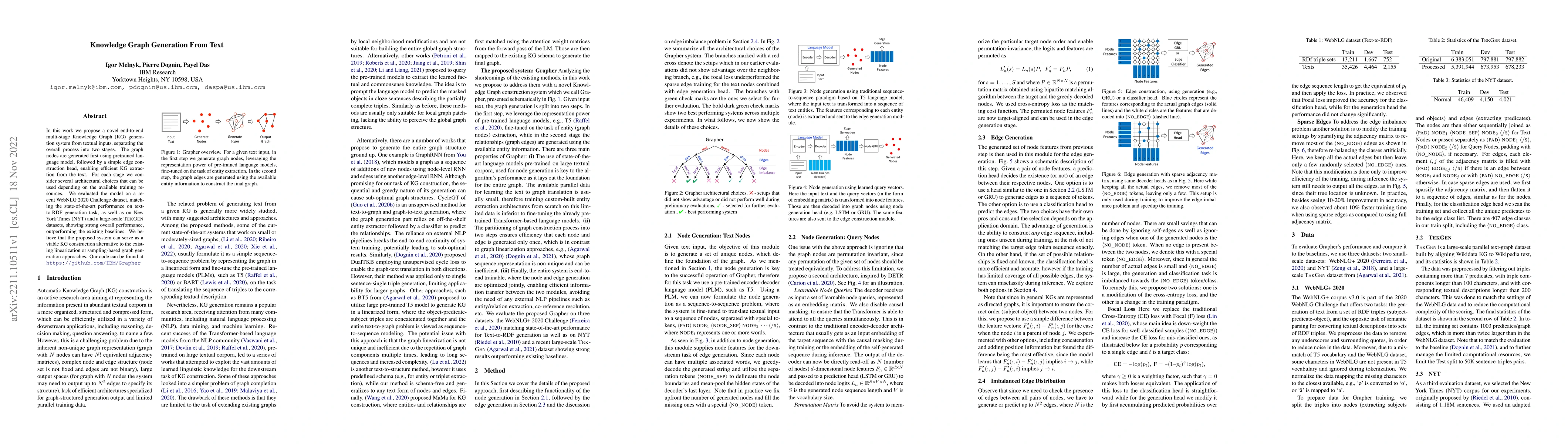 Thumbnail for Knowledge Graph Generation From Text