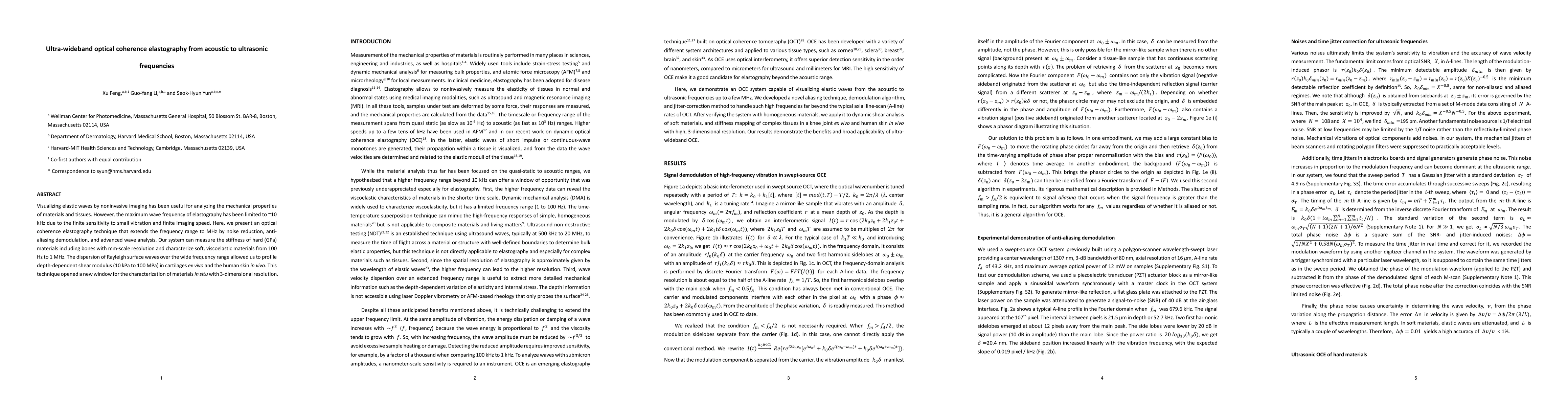 Thumbnail for Ultra-wideband optical coherence elastography from acoustic to
  ultrasonic frequencies
