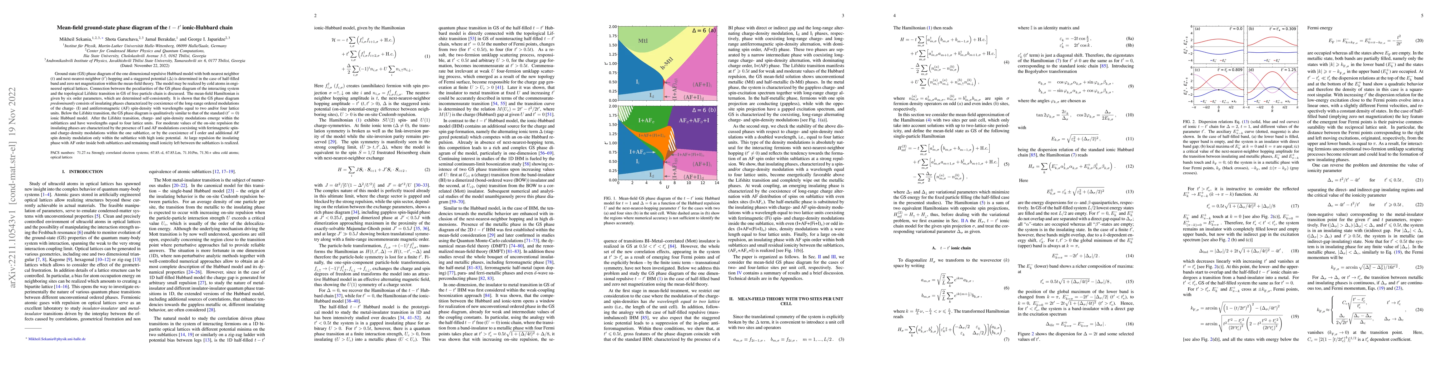 Thumbnail for Mean-field ground-state phase diagram of the ${t-t^\prime}$
  ionic-Hubbard chain