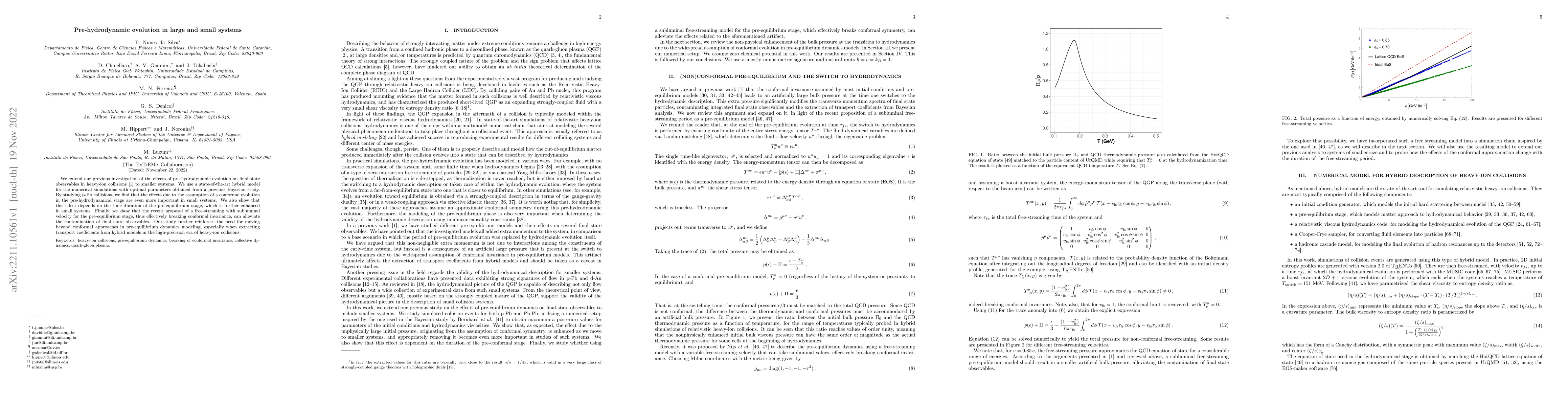 Thumbnail for Pre-hydrodynamic evolution in large and small systems