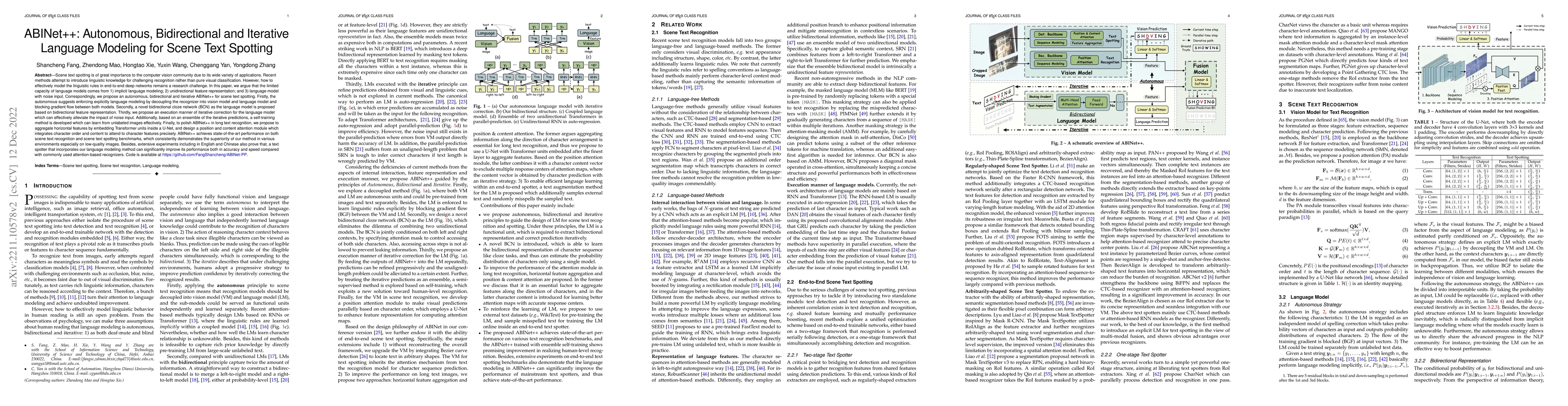 Thumbnail for ABINet++: Autonomous, Bidirectional and Iterative Language Modeling for
  Scene Text Spotting