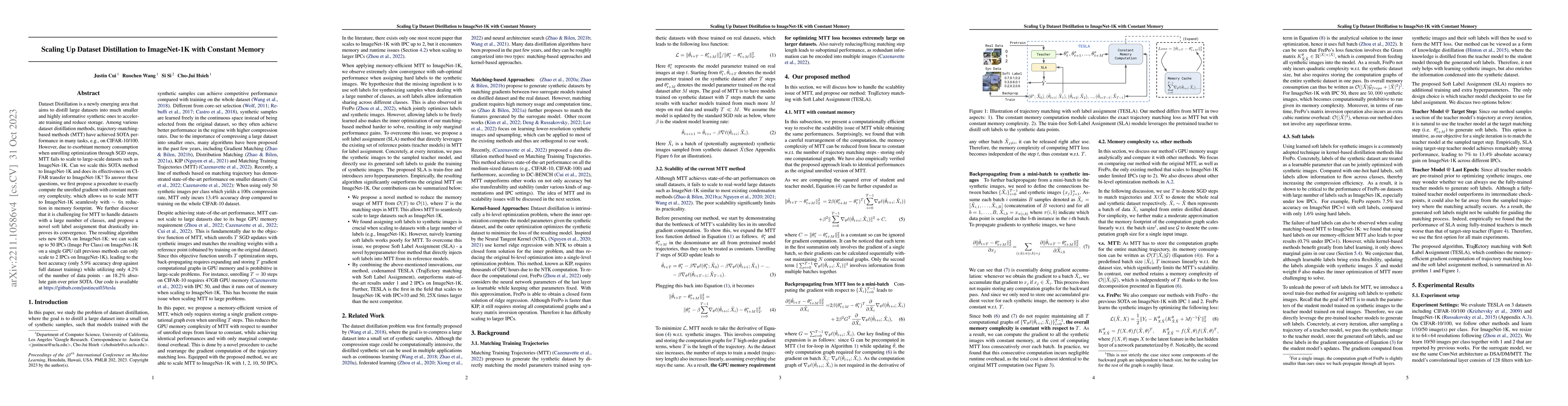 Thumbnail for Scaling Up Dataset Distillation to ImageNet-1K with Constant Memory