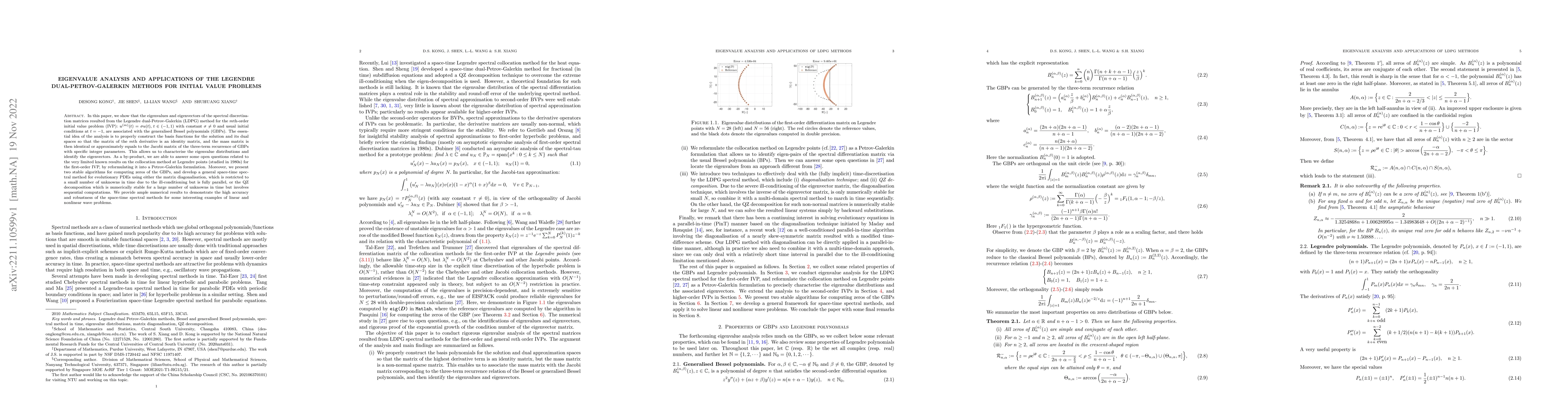 Thumbnail for Eigenvalue Analysis and Applications of the Legendre
  Dual-Petrov-Galerkin Methods for Initial Value Problems