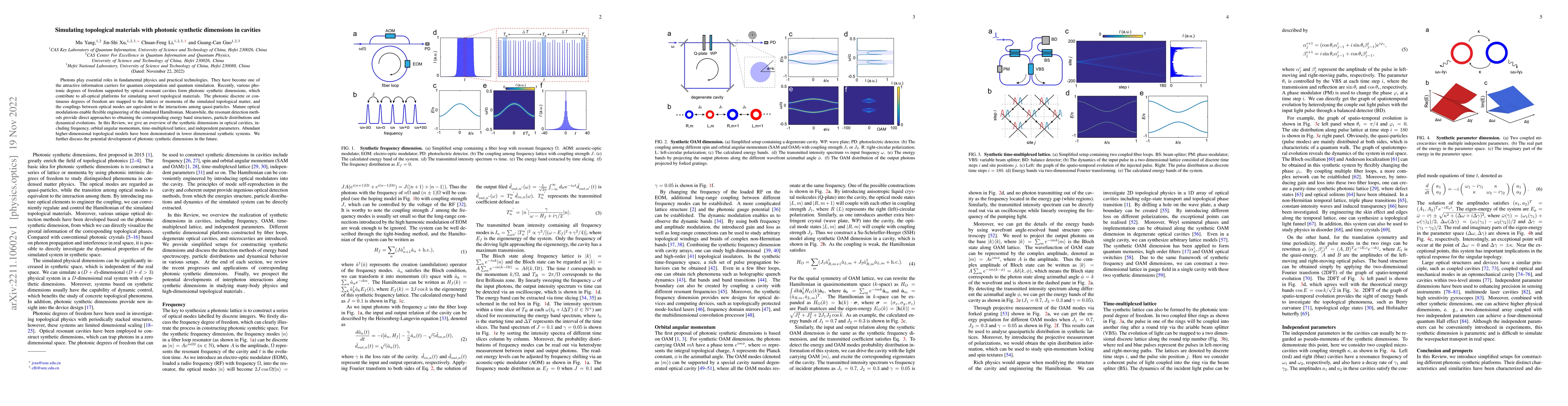 Thumbnail for Simulating topological materials with photonic synthetic dimensions in
  cavities