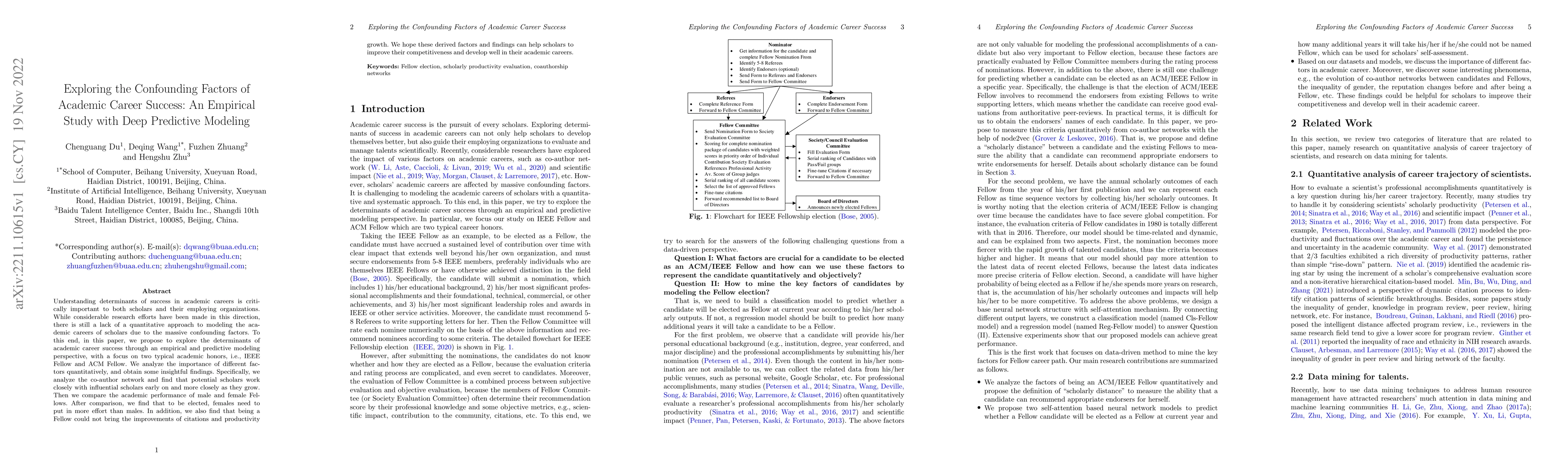 Thumbnail for Exploring the Confounding Factors of Academic Career Success: An
  Empirical Study with Deep Predictive Modeling