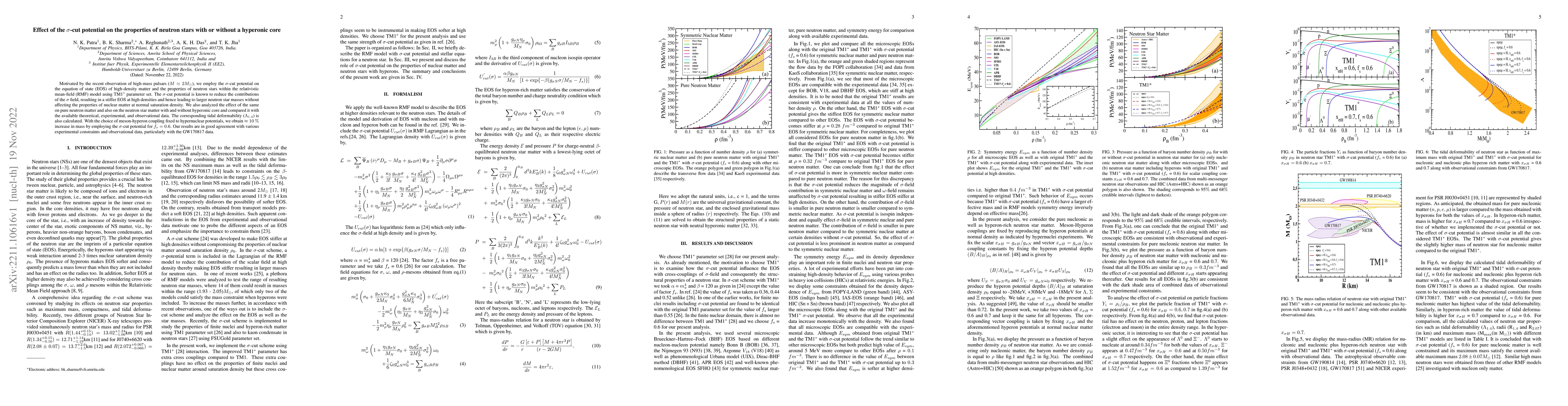 Thumbnail for Effect of the $\sigma$-cut potential on the properties of neutron stars
  with or without a hyperonic core