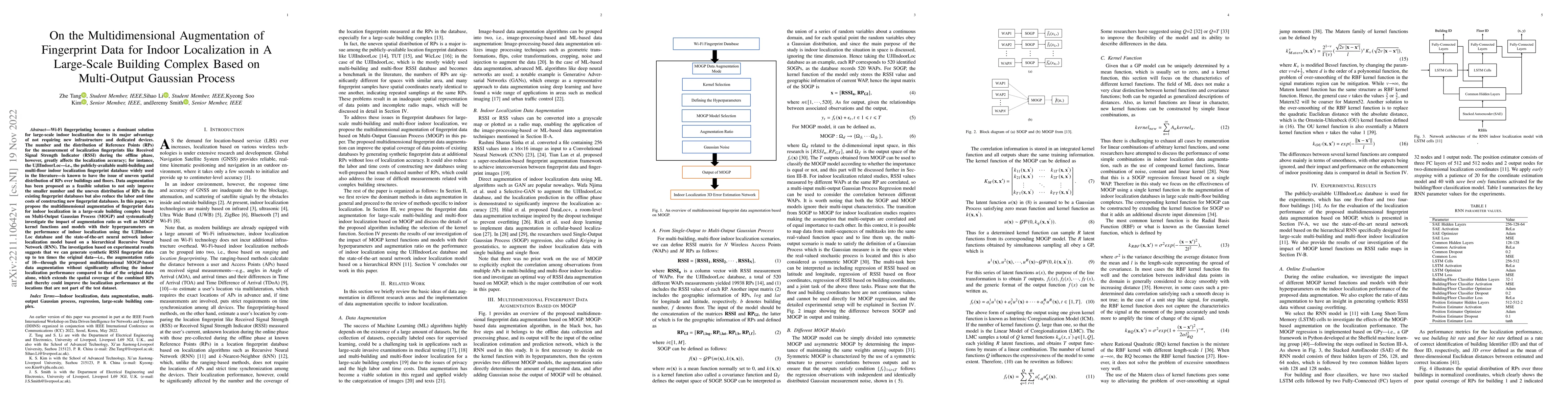 Thumbnail for On the Multidimensional Augmentation of Fingerprint Data for Indoor
  Localization in A Large-Scale Building Complex Based on Multi-Output Gaussian
  Process