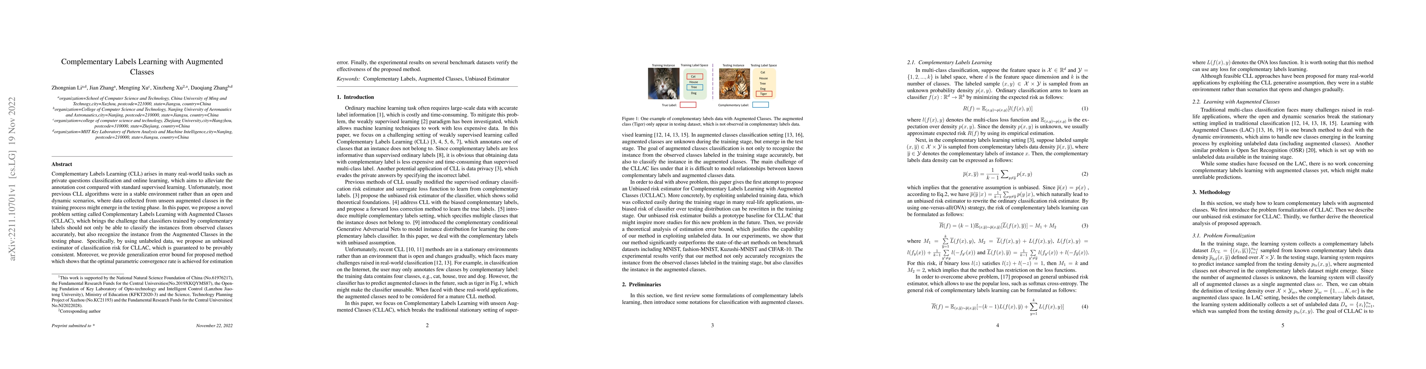Thumbnail for Complementary Labels Learning with Augmented Classes