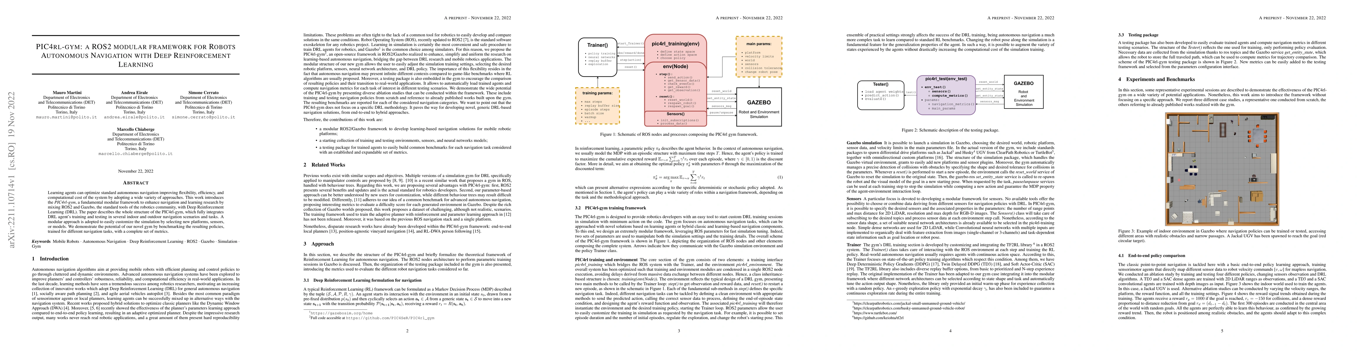 Thumbnail for PIC4rl-gym: a ROS2 modular framework for Robots Autonomous Navigation
  with Deep Reinforcement Learning