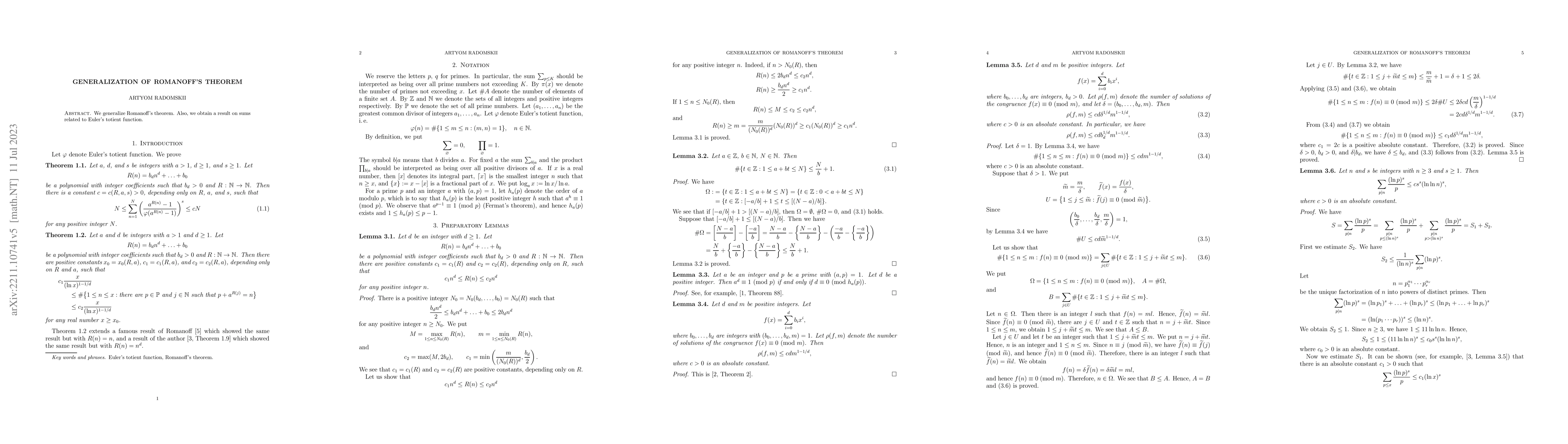 Thumbnail for Generalization of Romanoff's theorem