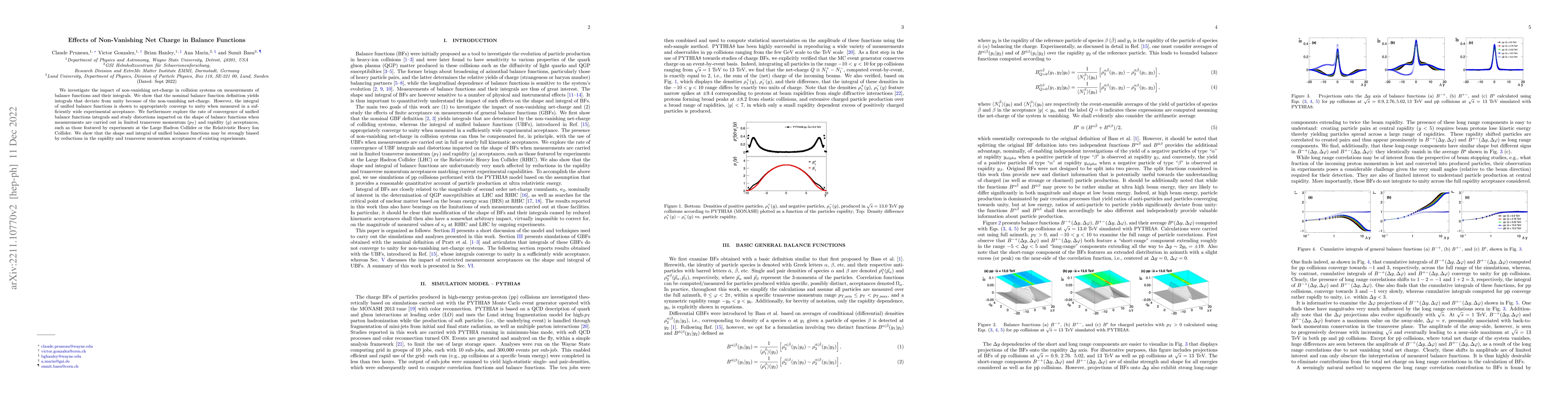 Thumbnail for Effects of Non-Vanishing Net Charge in Balance Functions