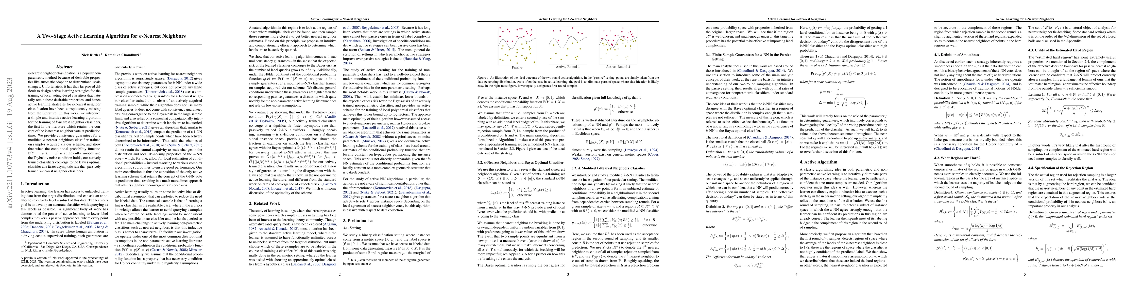 Thumbnail for A Two-Stage Active Learning Algorithm for $k$-Nearest Neighbors