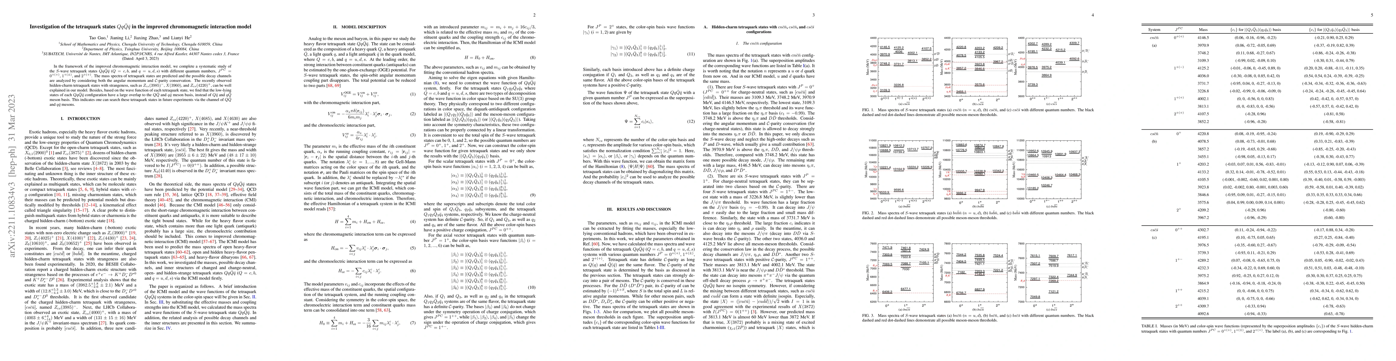 Thumbnail for Investigation of the tetraquark states $Qq\bar{Q} \bar{q}$ in the
  improved chromomagnetic interaction model