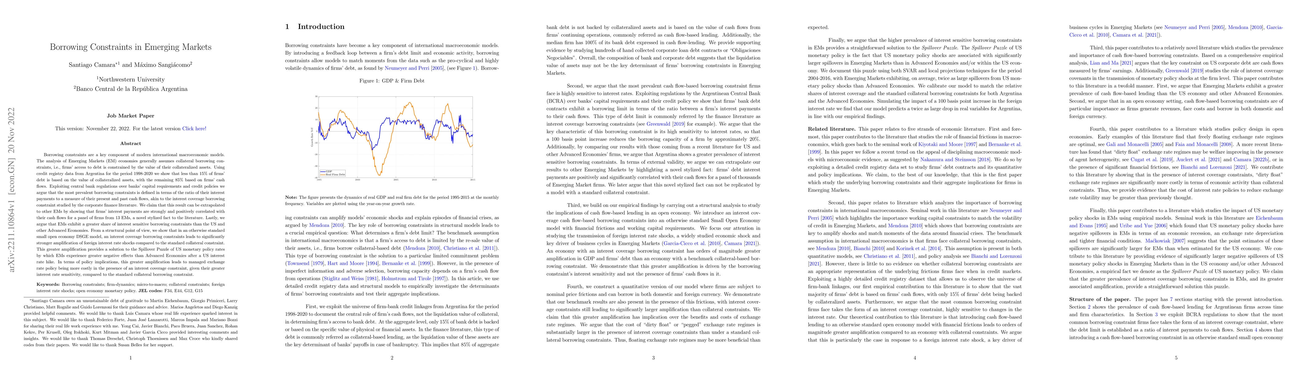 Thumbnail for Borrowing Constraints in Emerging Markets