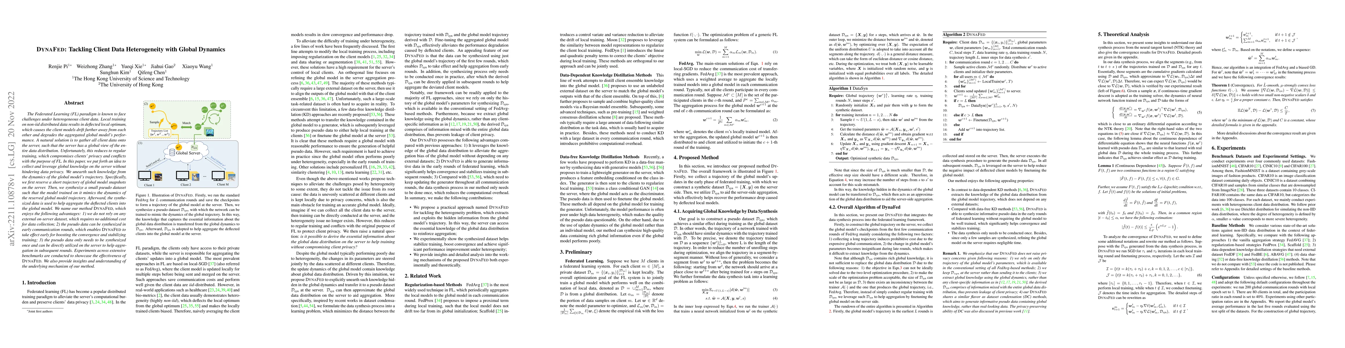 Thumbnail for DYNAFED: Tackling Client Data Heterogeneity with Global Dynamics
