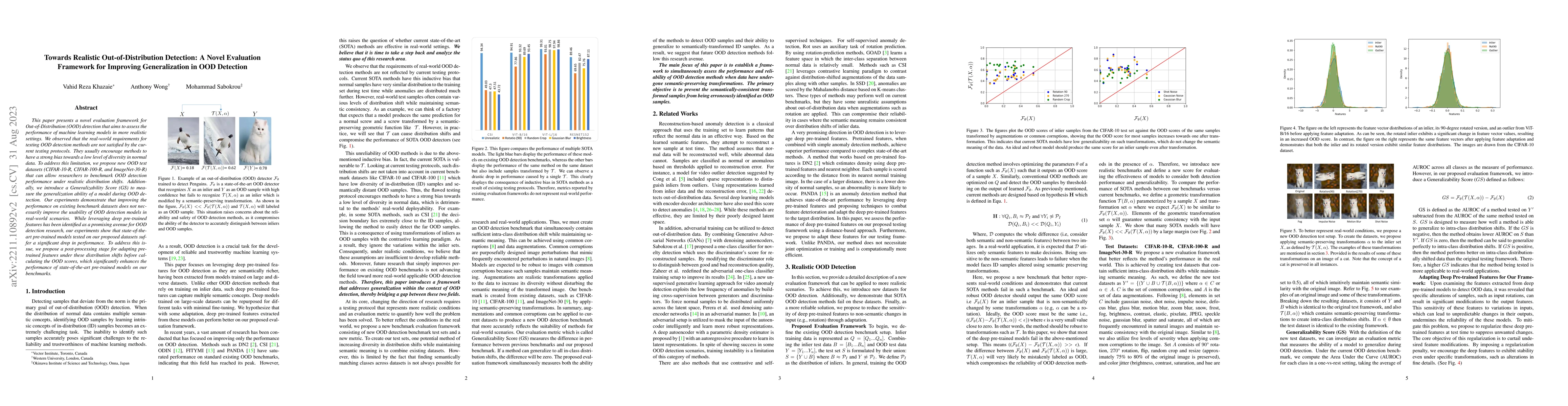Thumbnail for Towards Realistic Out-of-Distribution Detection: A Novel Evaluation
  Framework for Improving Generalization in OOD Detection