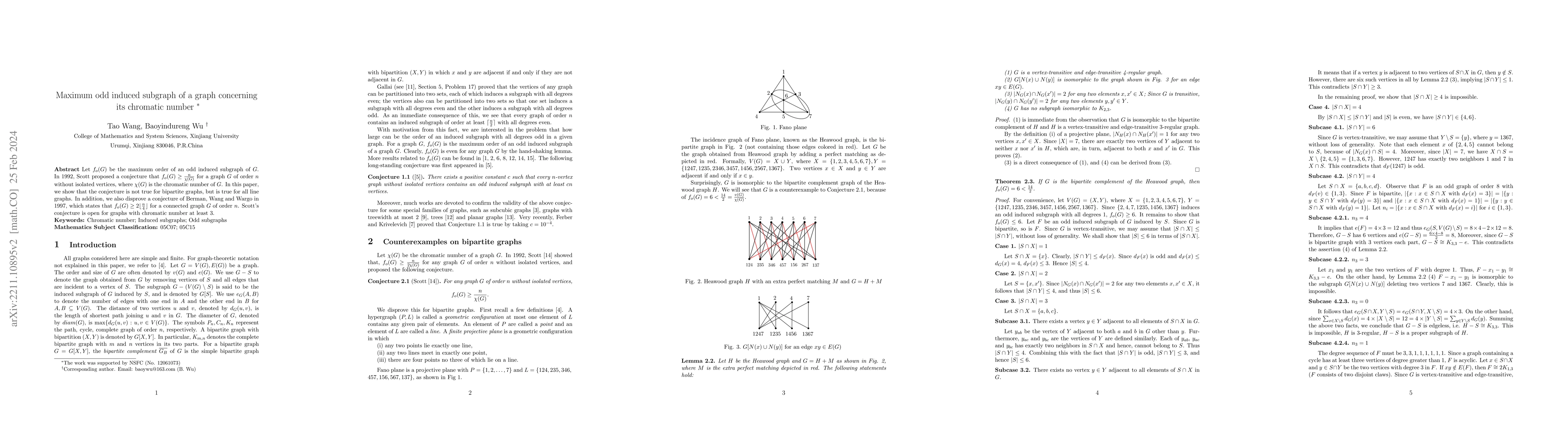 Thumbnail for Maximum odd induced subgraph of a graph concerning its chromatic number