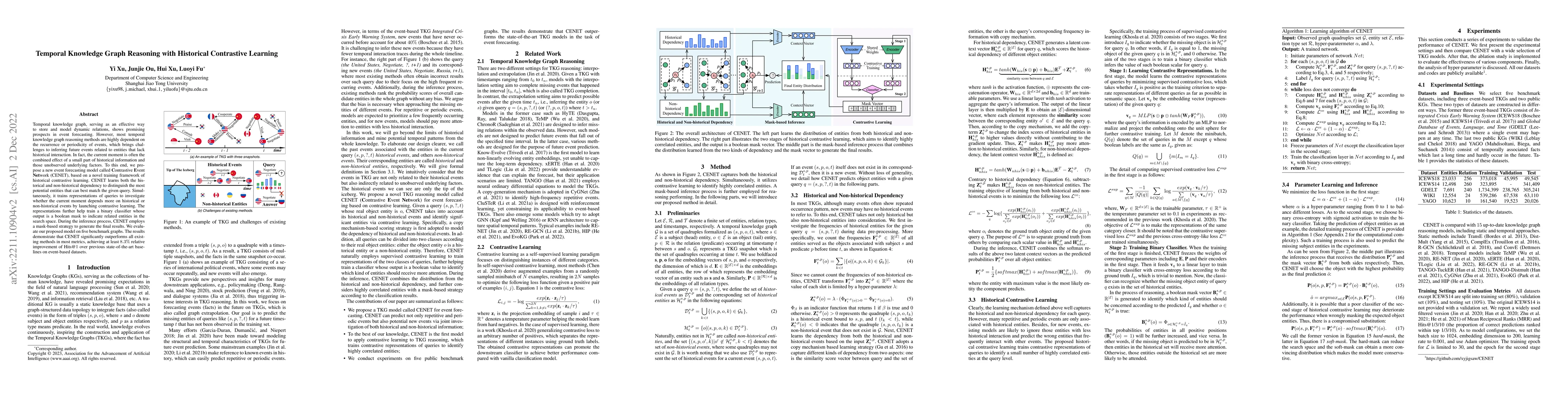 Thumbnail for Temporal Knowledge Graph Reasoning with Historical Contrastive Learning