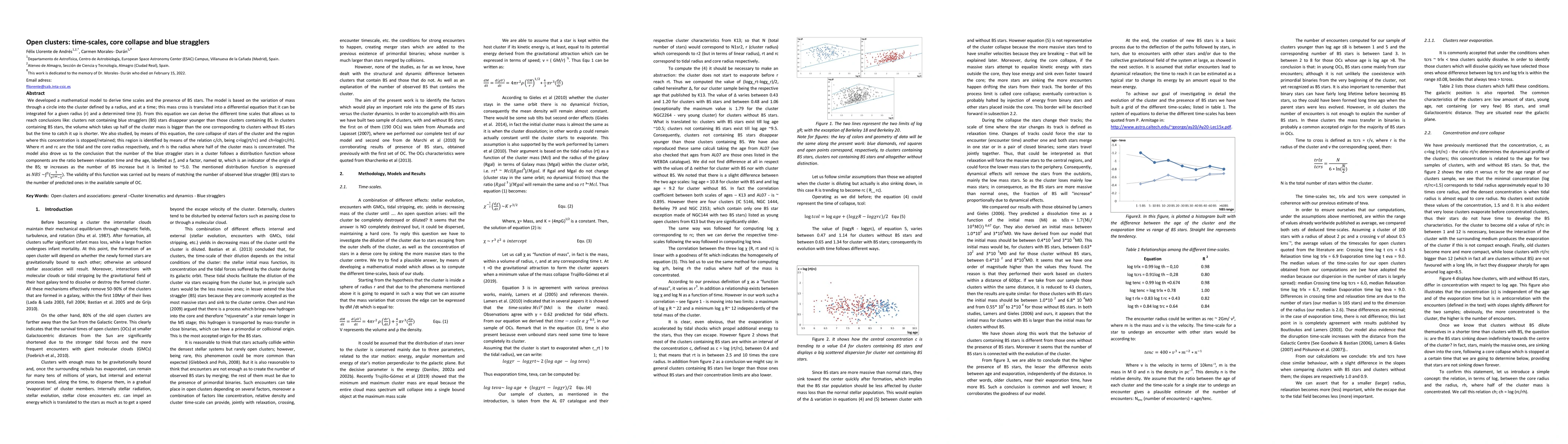 Thumbnail for Open clusters: time-scales, core collapse and blue stragglers