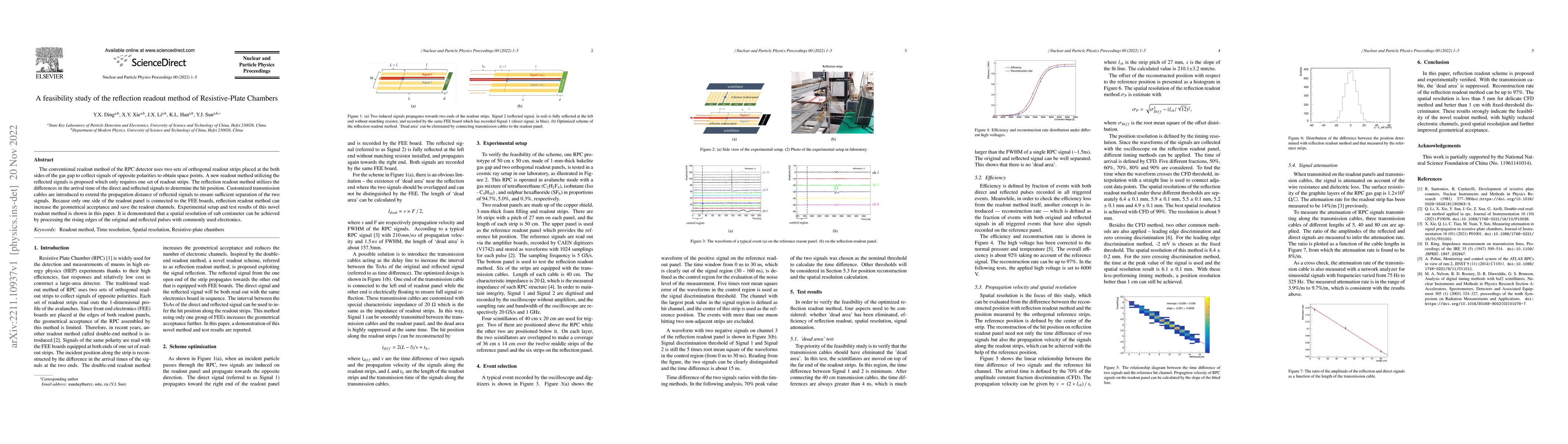 Thumbnail for A feasibility study of the reflection readout method of Resistive-Plate
  Chambers