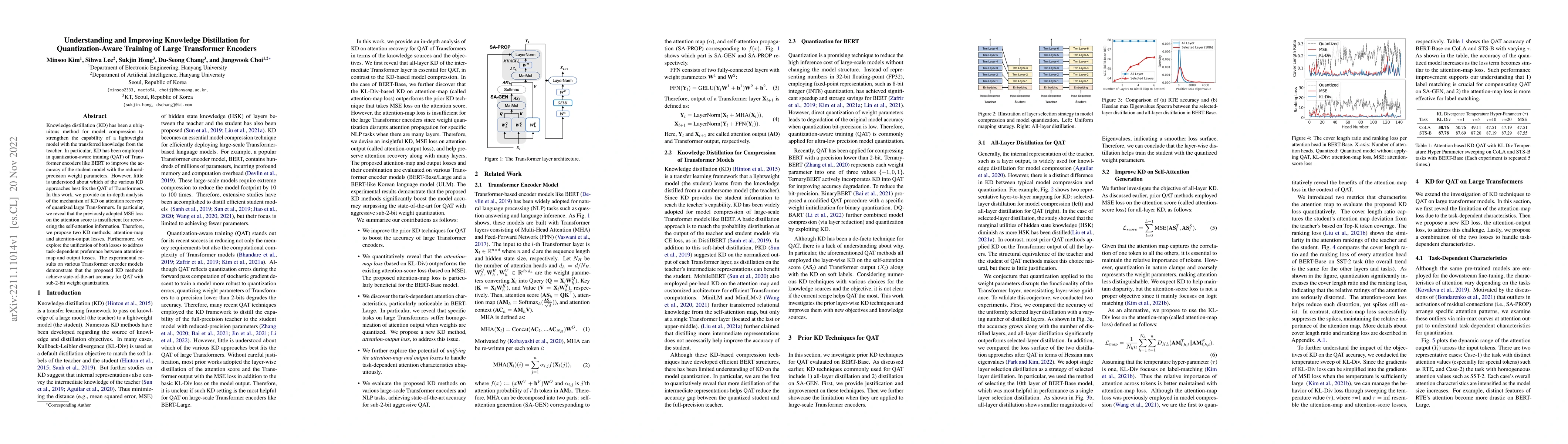Thumbnail for Understanding and Improving Knowledge Distillation for
  Quantization-Aware Training of Large Transformer Encoders