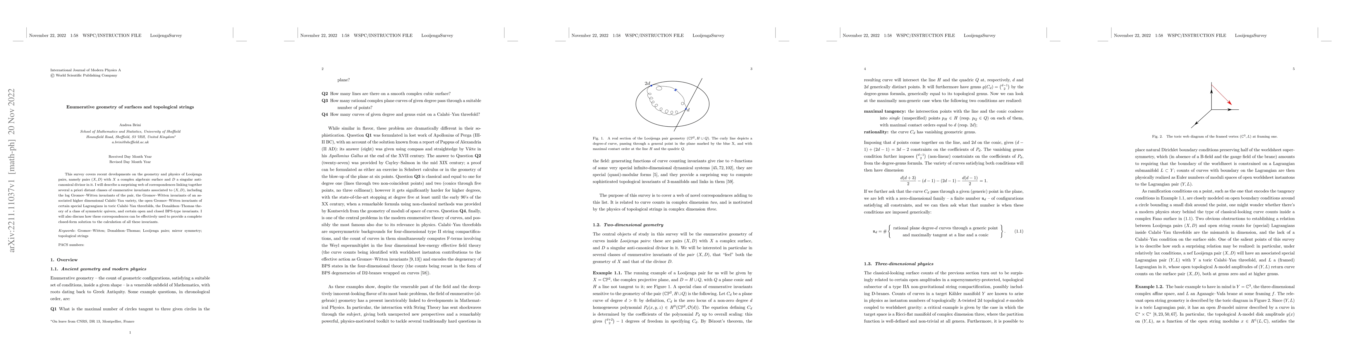 Thumbnail for Enumerative geometry of surfaces and topological strings