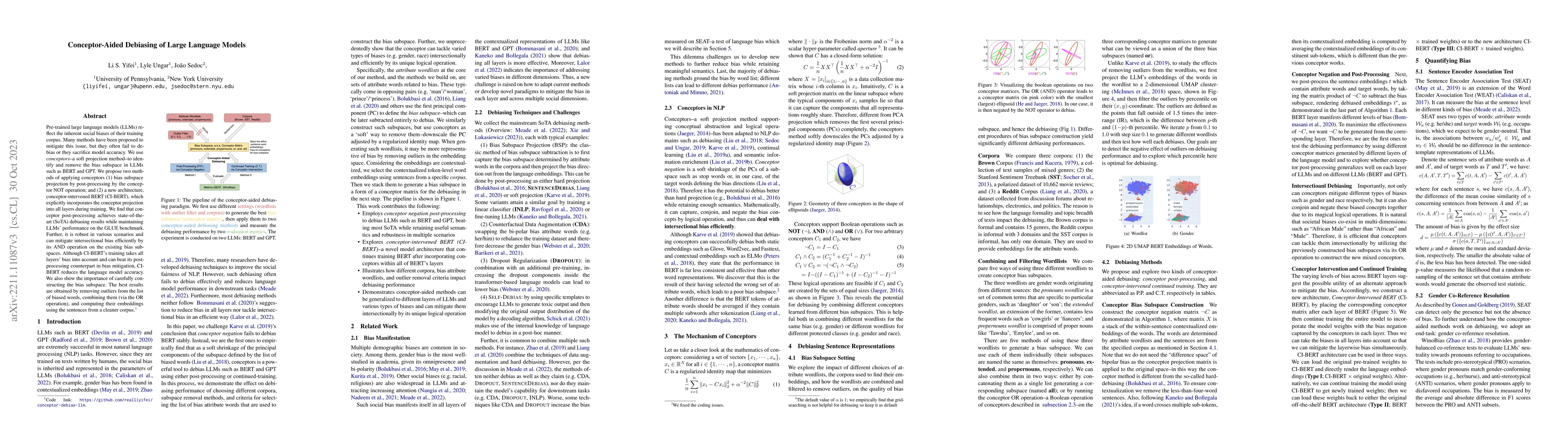 Thumbnail for Conceptor-Aided Debiasing of Large Language Models