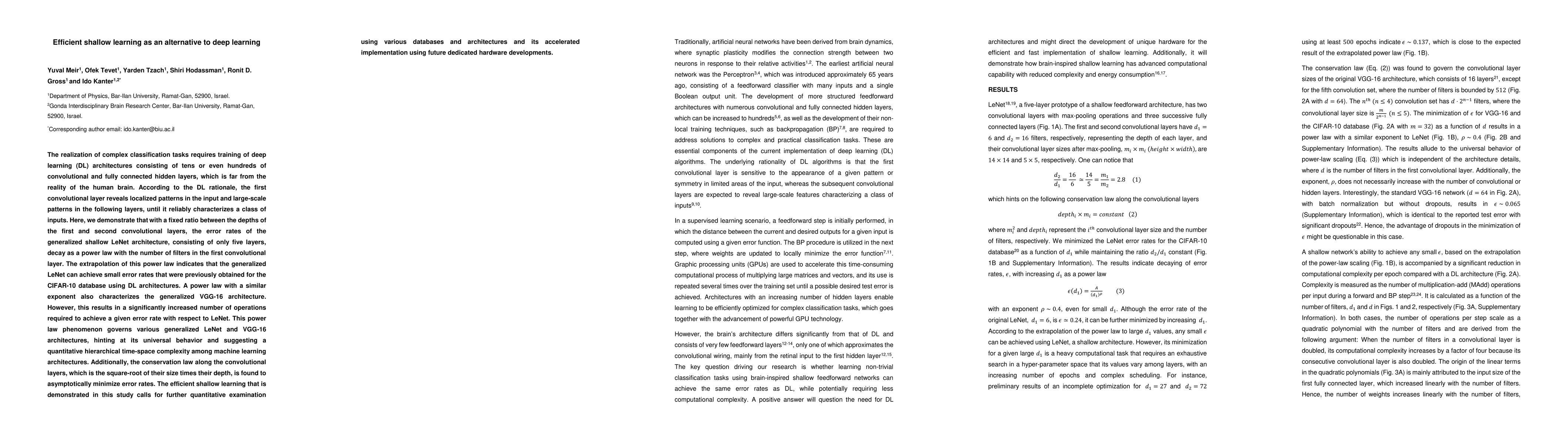 Thumbnail for Efficient shallow learning as an alternative to deep learning