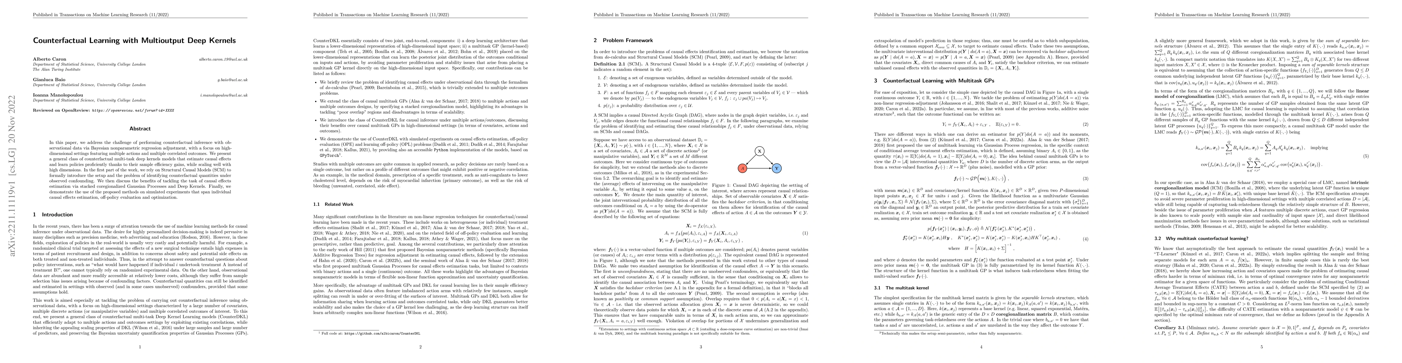 Thumbnail for Counterfactual Learning with Multioutput Deep Kernels
