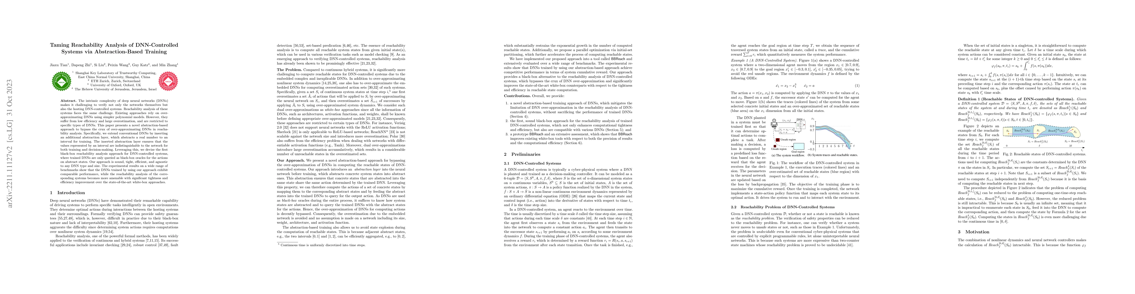 Thumbnail for Taming Reachability Analysis of DNN-Controlled Systems via
  Abstraction-Based Training