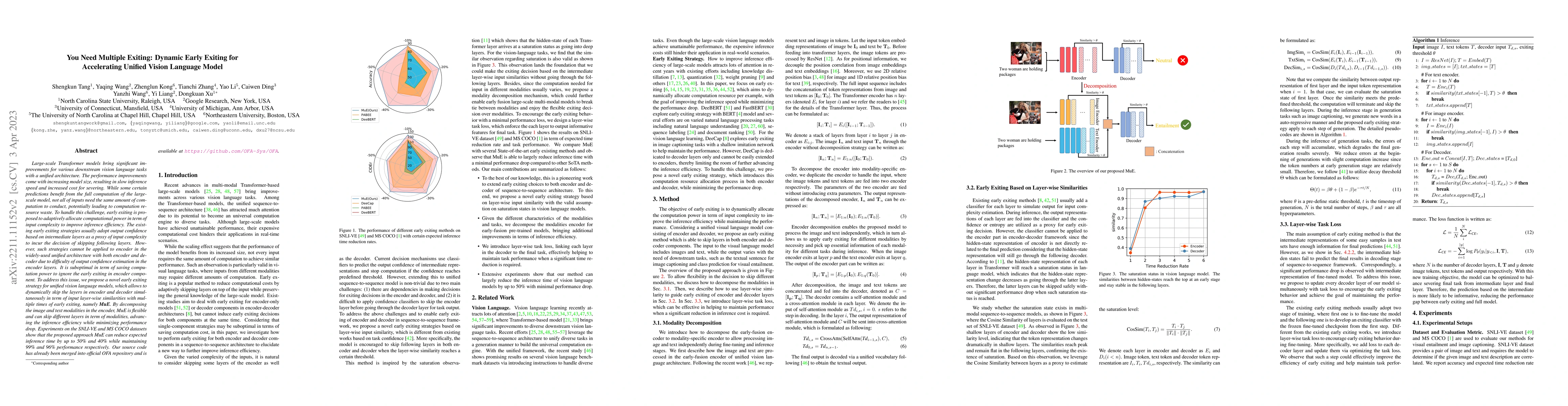 Thumbnail for You Need Multiple Exiting: Dynamic Early Exiting for Accelerating
  Unified Vision Language Model