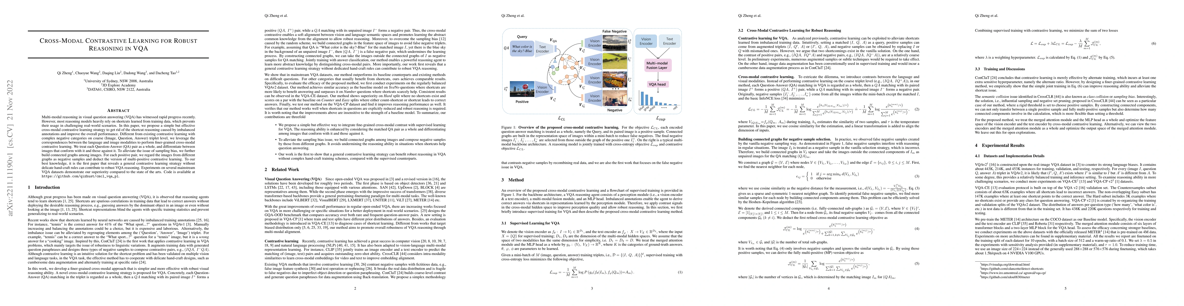 Thumbnail for Cross-Modal Contrastive Learning for Robust Reasoning in VQA