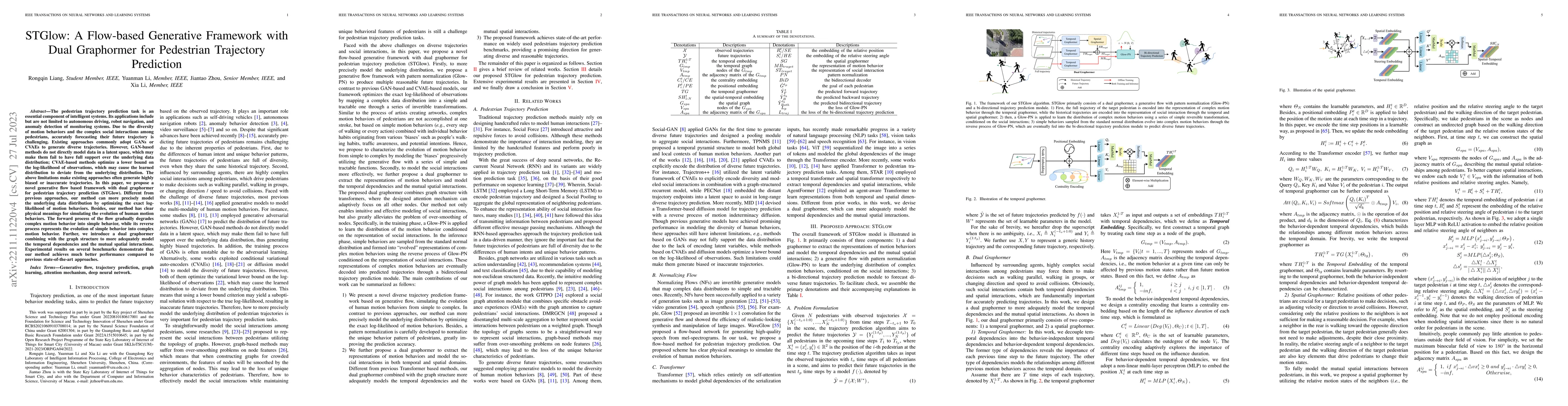 Thumbnail for STGlow: A Flow-based Generative Framework with Dual Graphormer for
  Pedestrian Trajectory Prediction