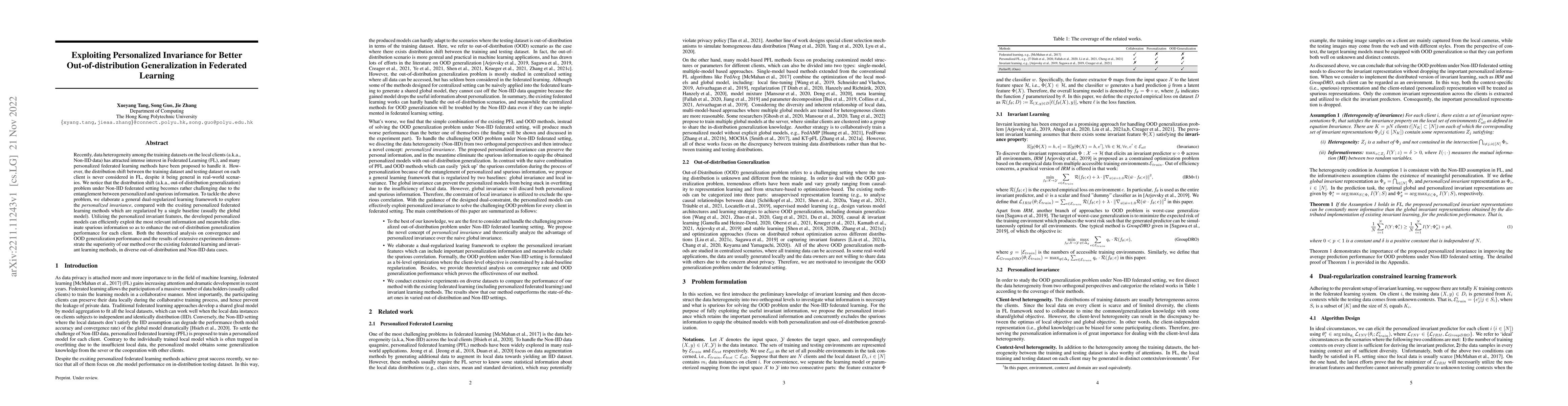 Thumbnail for Exploiting Personalized Invariance for Better Out-of-distribution
  Generalization in Federated Learning