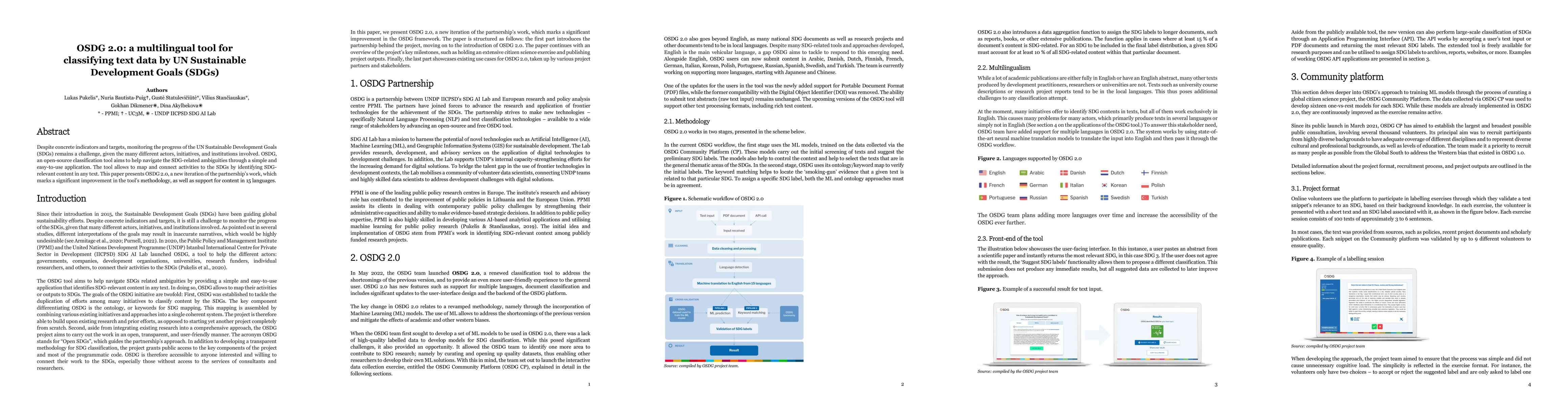 Thumbnail for OSDG 2.0: a multilingual tool for classifying text data by UN
  Sustainable Development Goals (SDGs)