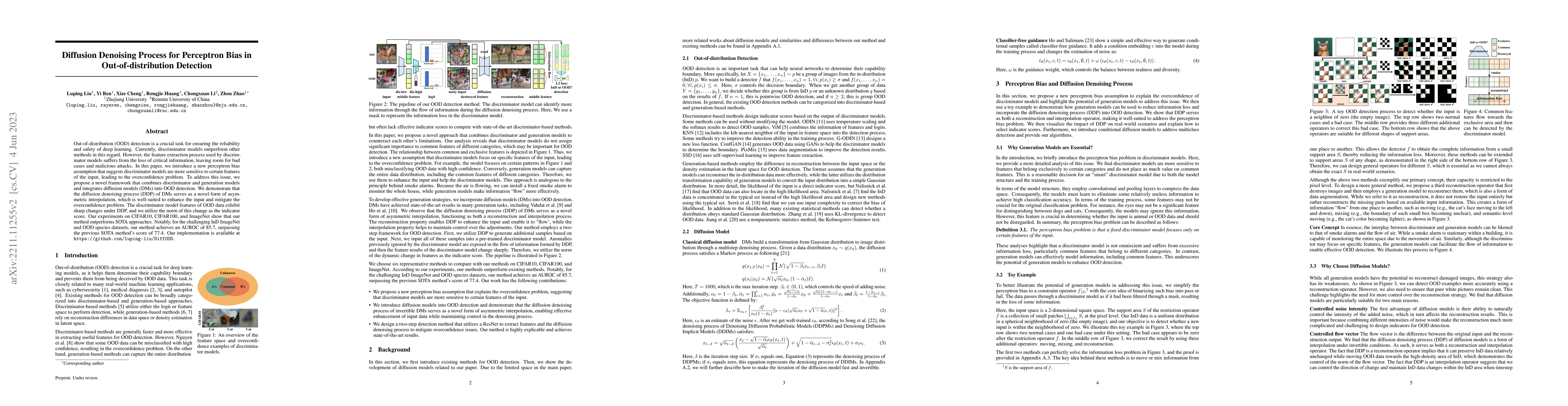 Thumbnail for Diffusion Denoising Process for Perceptron Bias in Out-of-distribution
  Detection