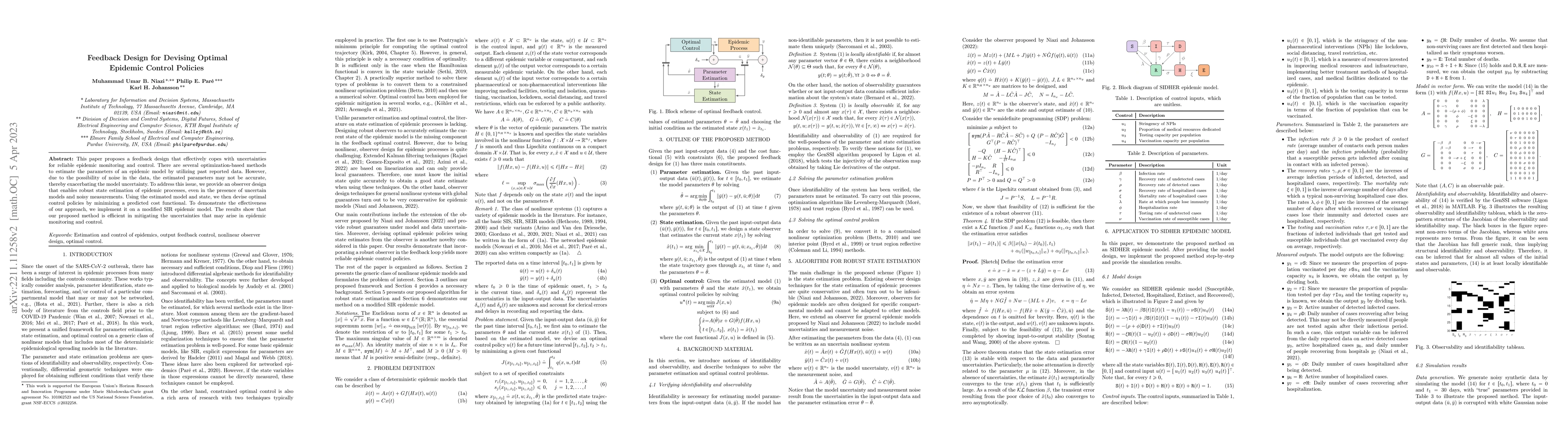 Thumbnail for Feedback Design for Devising Optimal Epidemic Control Policies