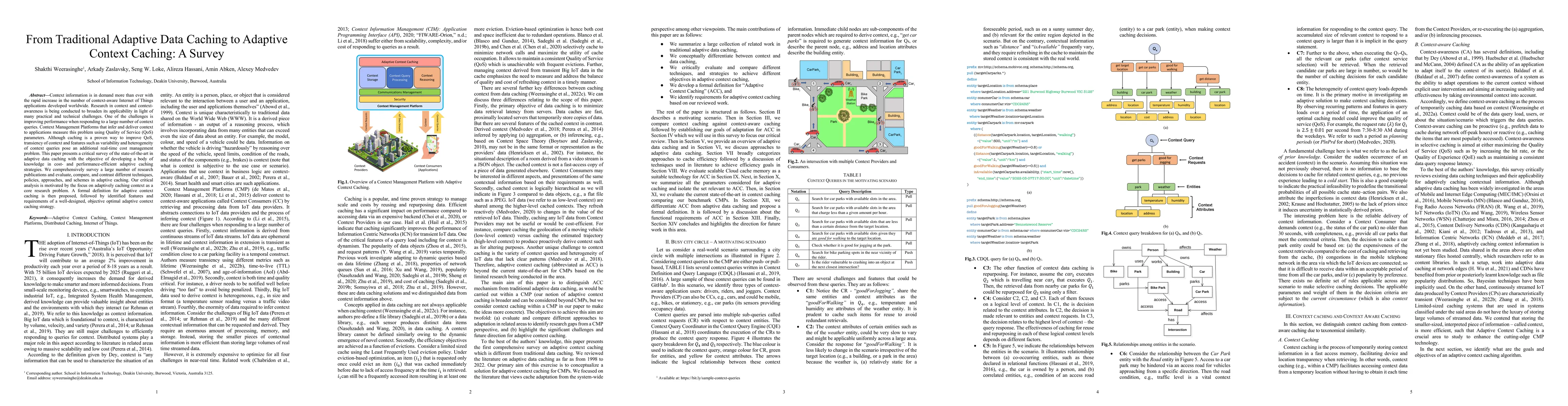 Thumbnail for From Traditional Adaptive Data Caching to Adaptive Context Caching: A
  Survey