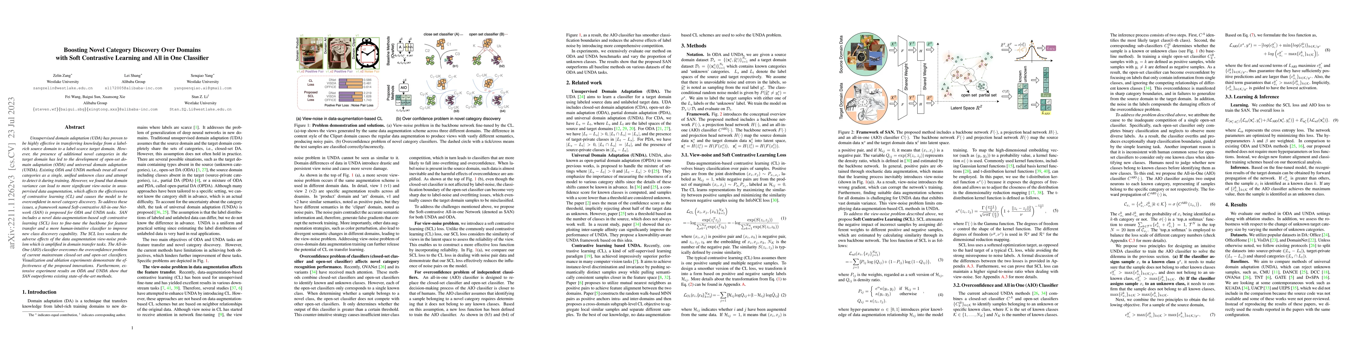 Thumbnail for Boosting Novel Category Discovery Over Domains with Soft Contrastive
  Learning and All-in-One Classifier