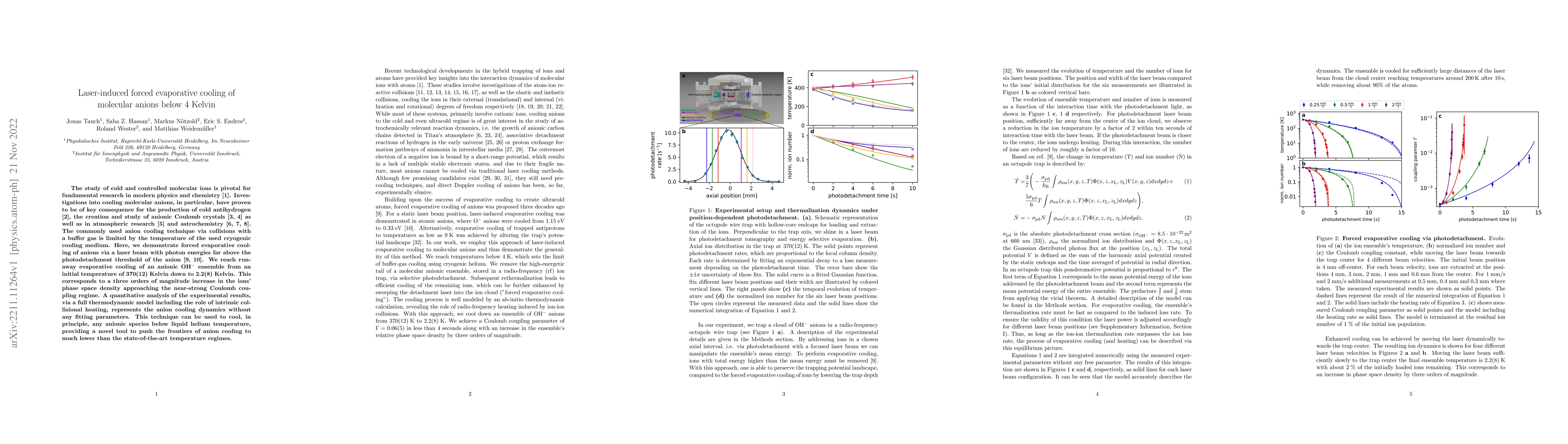 Thumbnail for Laser-induced forced evaporative cooling of molecular anions below 4
  Kelvin